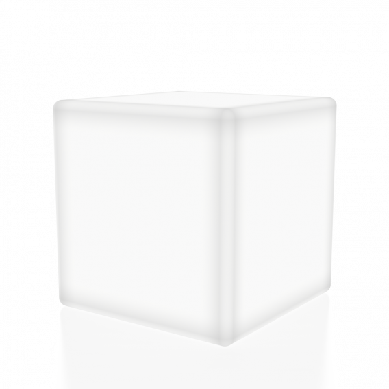 Светящийся куб Cube 80 белого цвета 