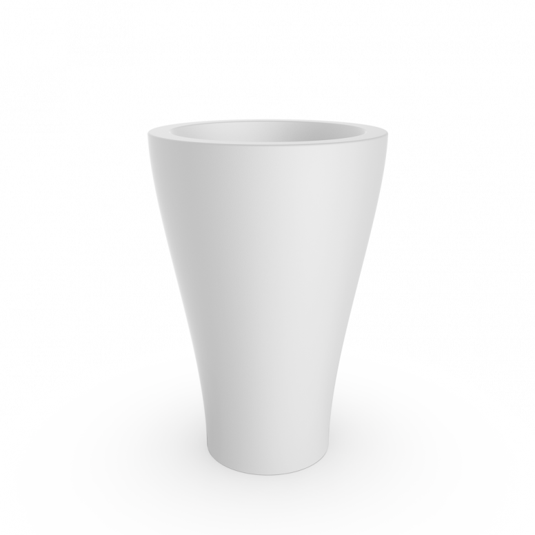 Кашпо Vetro 100 белого цвета