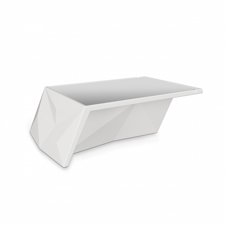 Стол Quaro со стеклом белого цвета