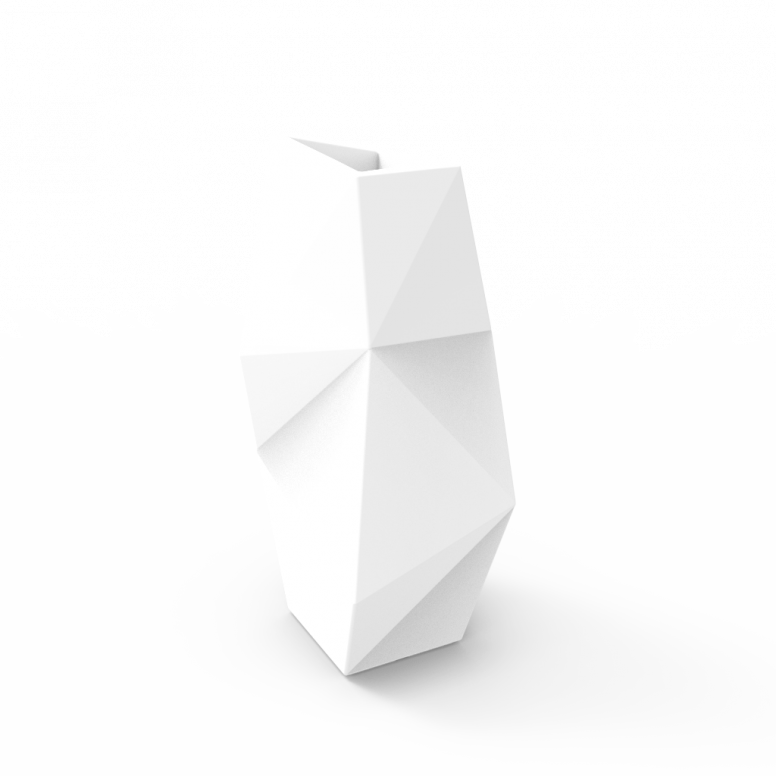 Кашпо Quaro L DB белого цвета