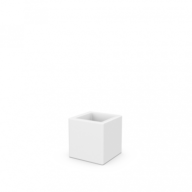Кашпо Quarter 25 белого цвета