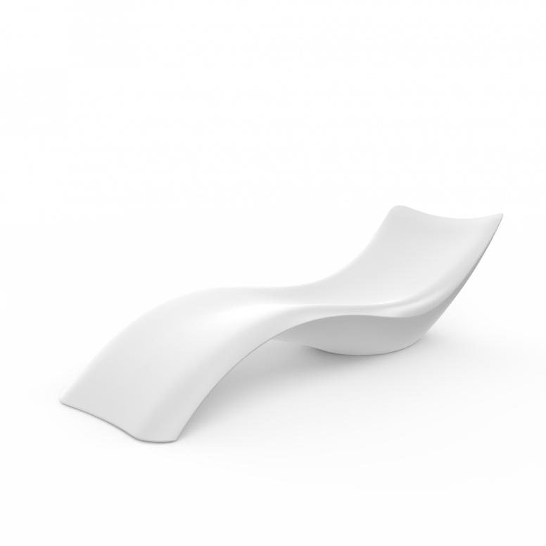 Шезлонг Wave белого цвета