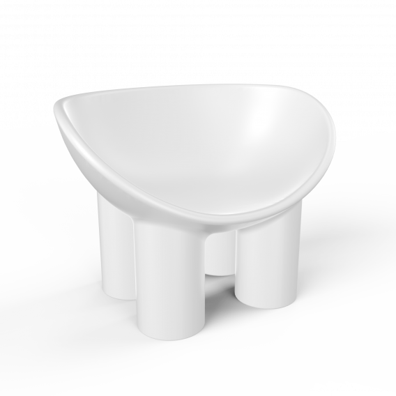 Кресло SLON белого цвета