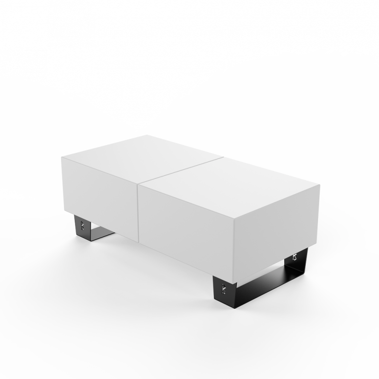 Скамейка Brick 120 белого цвета