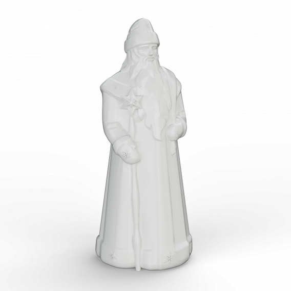 Светильник Дед Мороз белого цвета