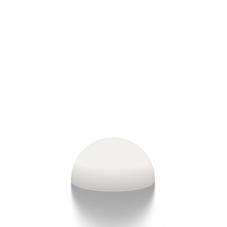 Светильник ландшафтный Emisfero 40 белого цвета 