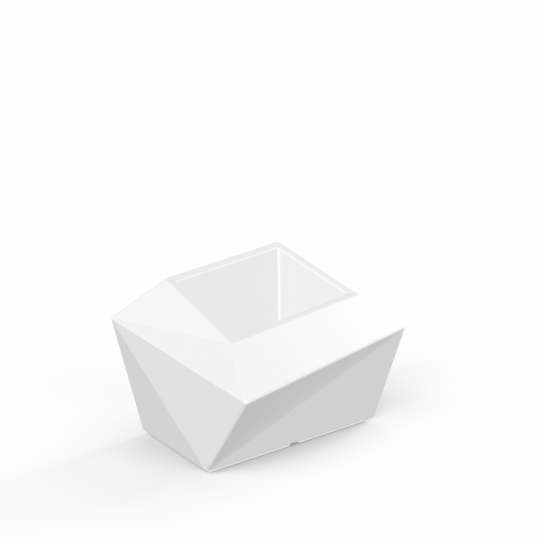 Кашпо Quaro S белого цвета