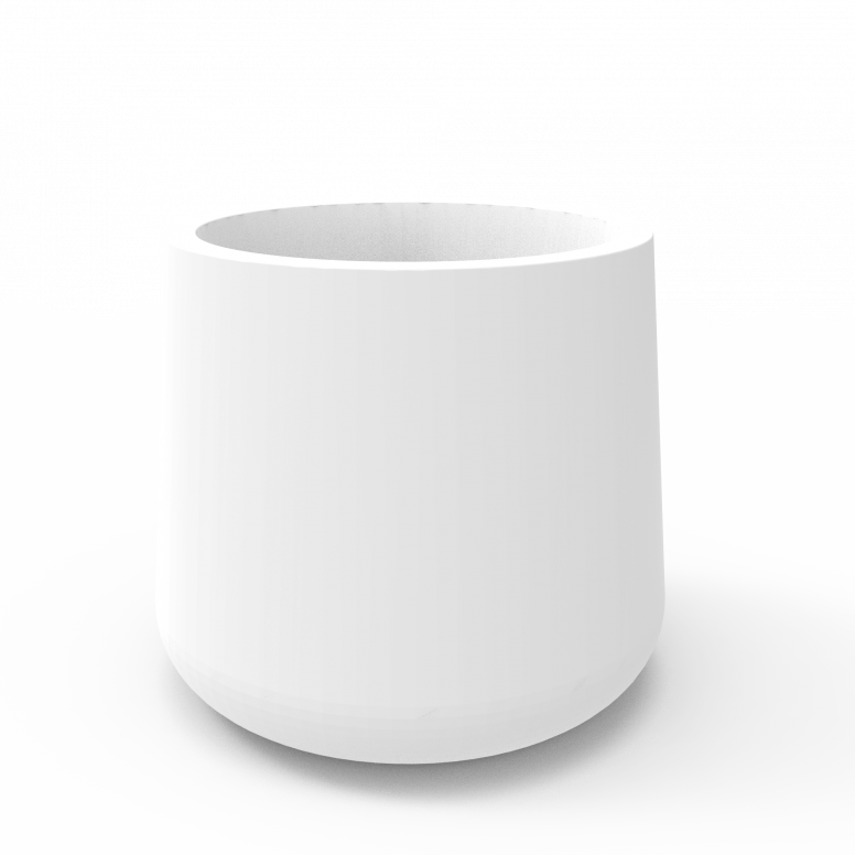 Кашпо Grace planter 110 белого цвета