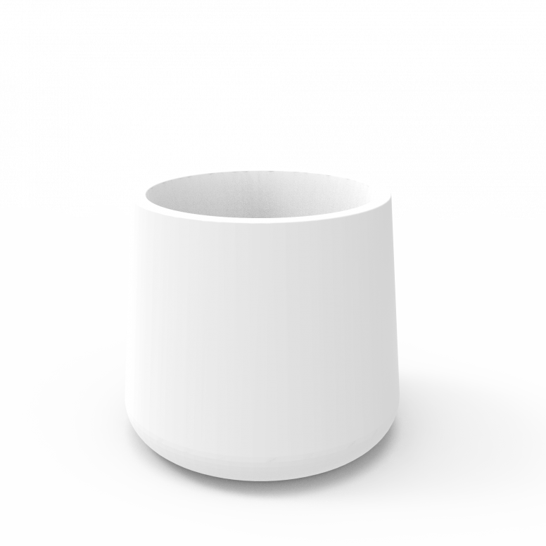 Кашпо Grace planter 90 белого цвета