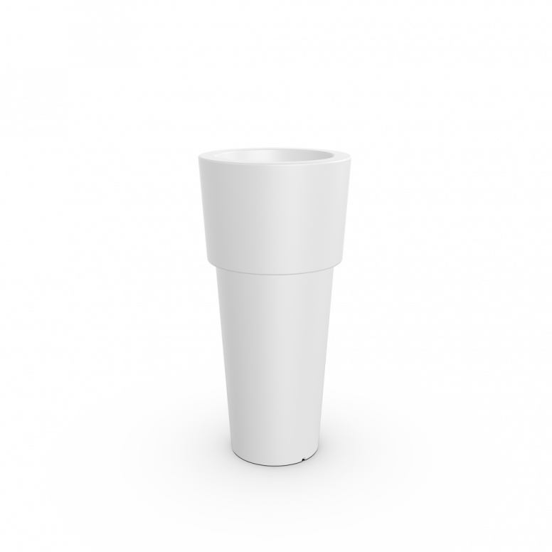 Кашпо Ray 100 белого цвета