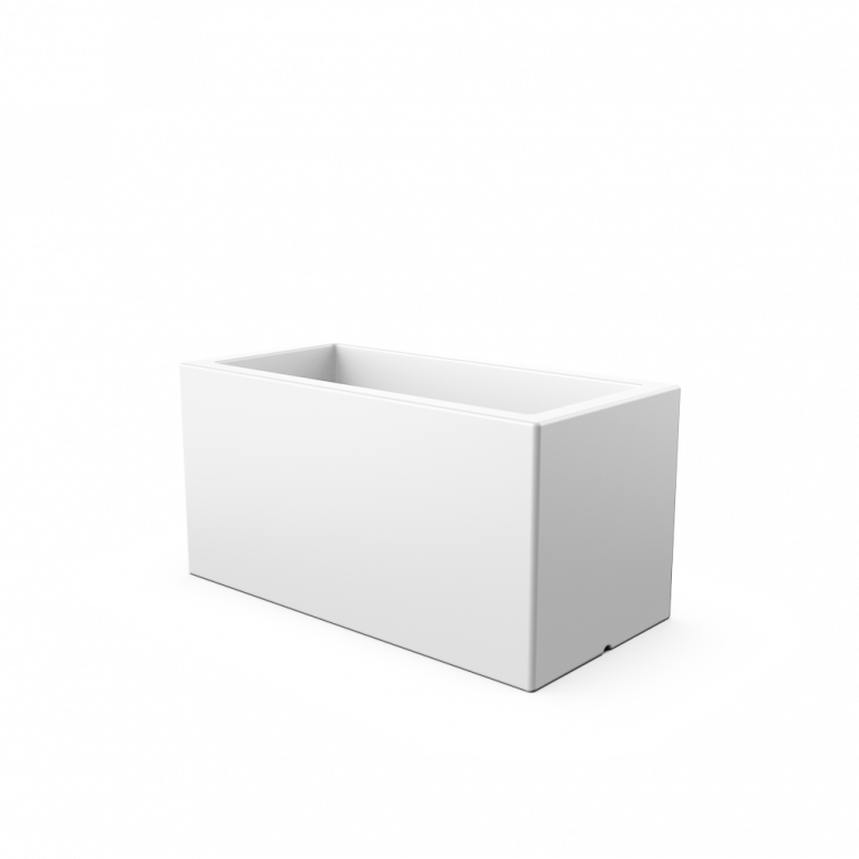 Кашпо Cubric 40*100 DB белого цвета