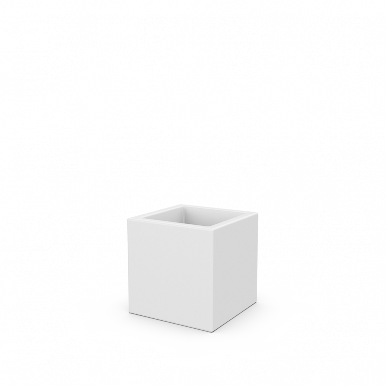 Кашпо Quarter 30 белого цвета
