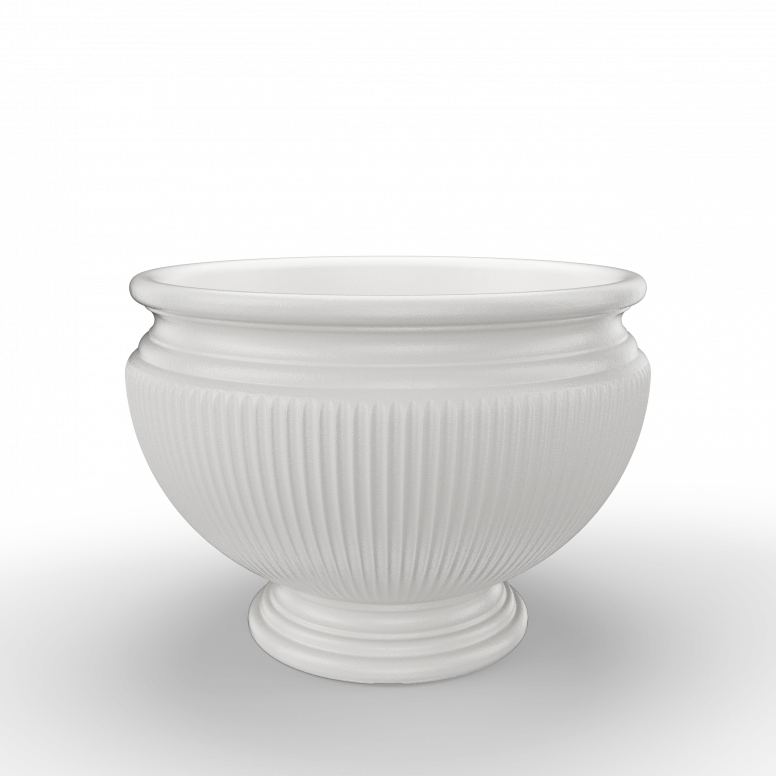 Кашпо Attica 30 белого цвета