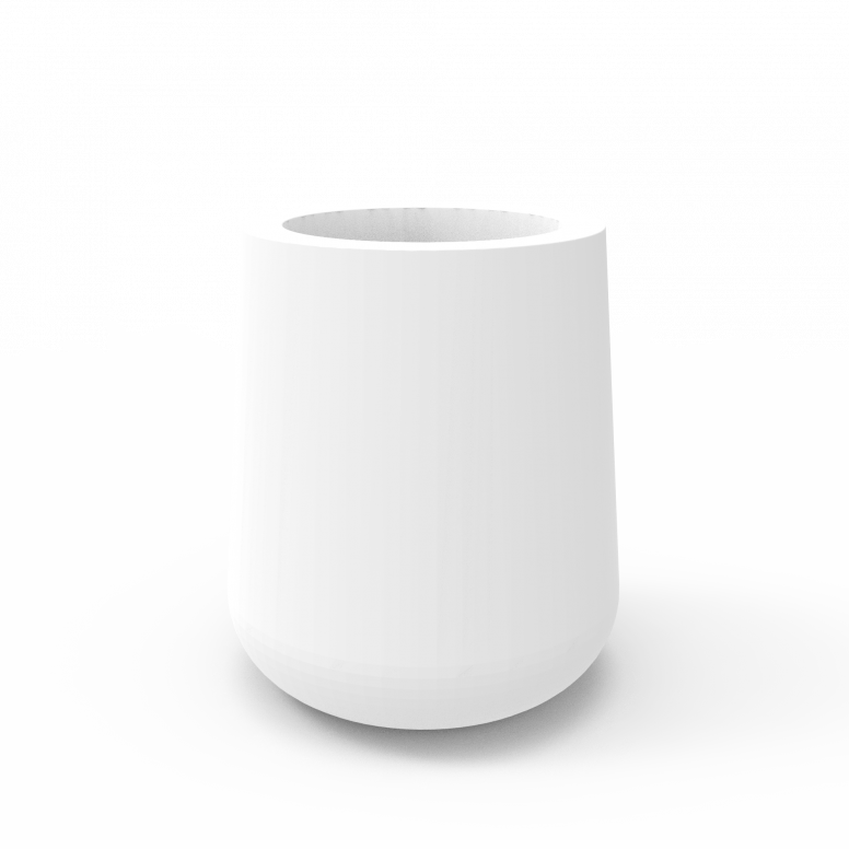 Кашпо Grace planter 75 белого цвета