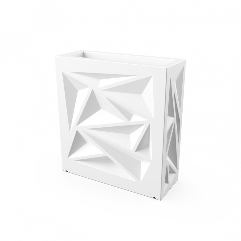 Кашпо Icelandic Square DB белого цвета