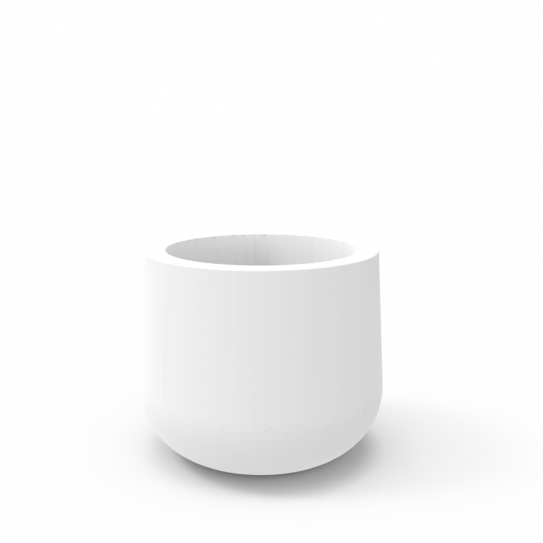 Кашпо Grace planter 45 белого цвета