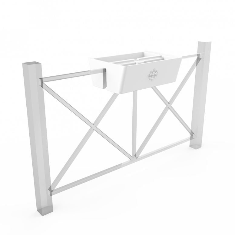 Кашпо Pabellon 24 белого цвета