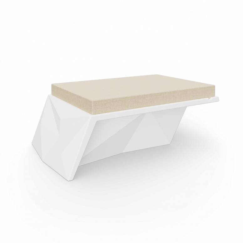 Угловой модуль Quaro с подушками белого цвета / аксессуар бежевого цвета