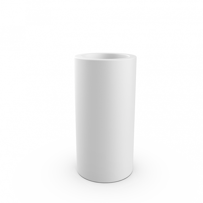 Кашпо Cilindro 80 DB белого цвета