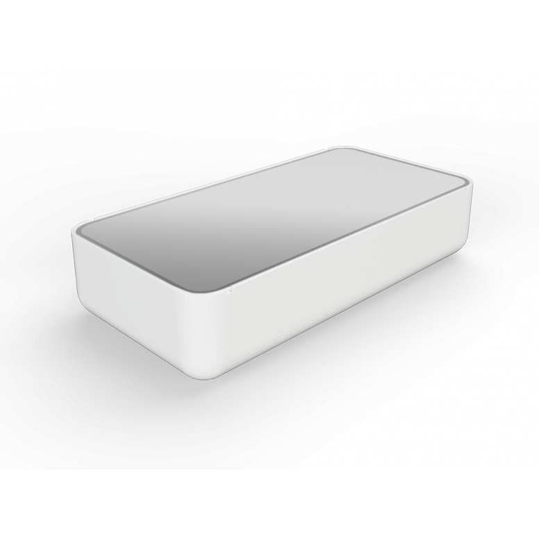 Стол Grace средний со стеклом белого цвета