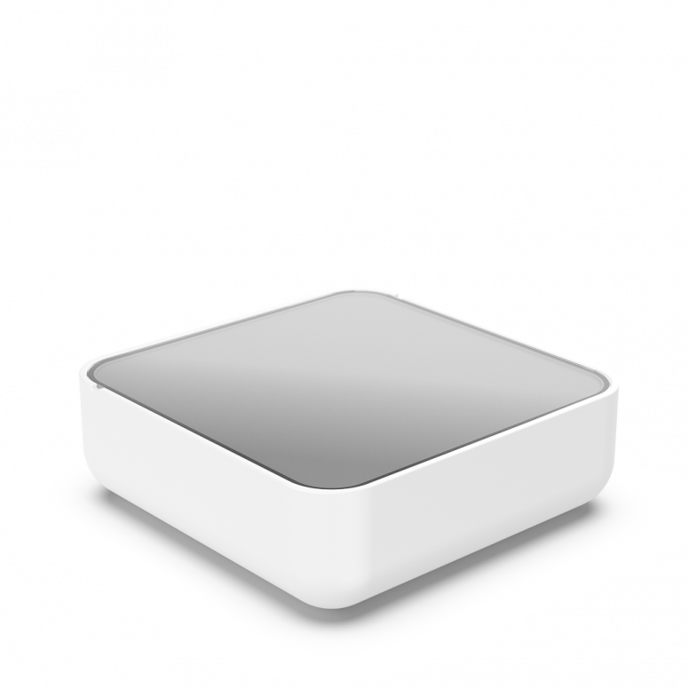 Стол Grace с стеклом белого цвета