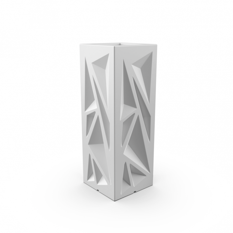 Кашпо Icelandic Vertical DB белого цвета