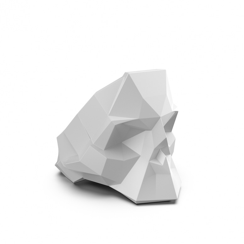 Кресло Skull белого цвета