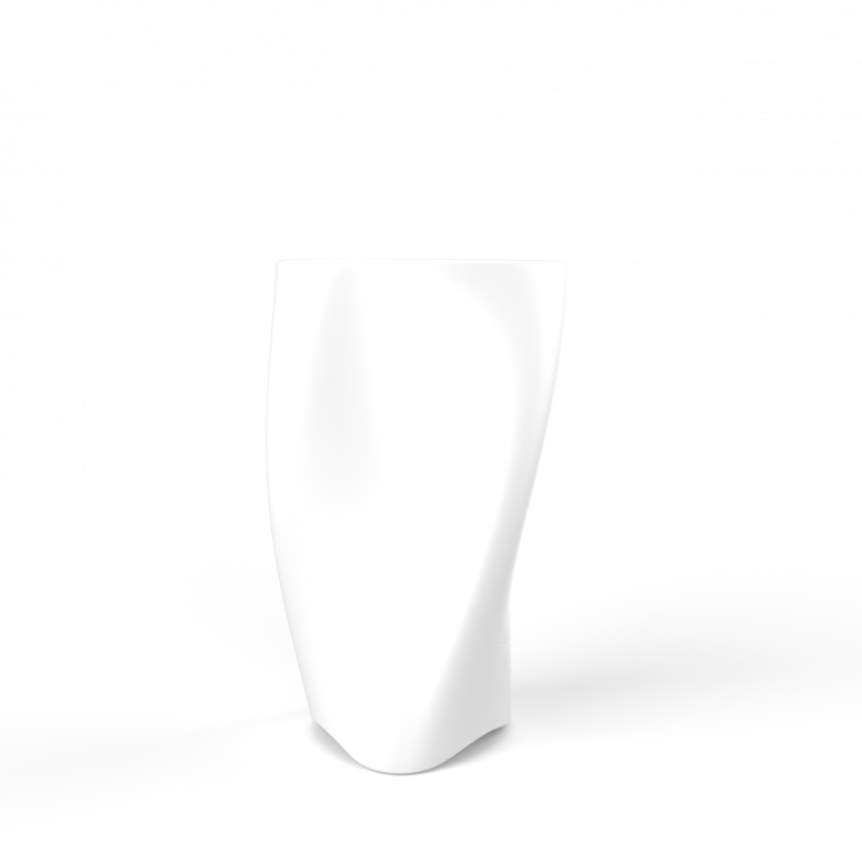 Кашпо Twist 108 белого цвета