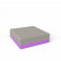 Пуф Quarter modular с подушками сиреневого цвета / аксессуар Light grey