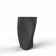 Кашпо Twist 108 DB графитового цвета