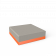 Пуф Quarter modular с подушками оранжевого цвета / аксессуар Light grey